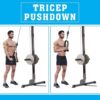 Cable Machine Attachments Fitness Machine Accessories for Home Gym LAT Pull Down Arm Strength Workout Weight Lifting Training - Image 28