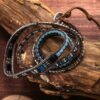 Blue Bead Adjustable Bohemian Crystal Healing Bracelet