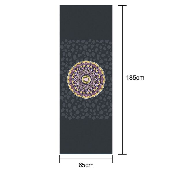 Non-Slip Microfiber Printed Yoga Mat Towel - Quick-drying - Image 8