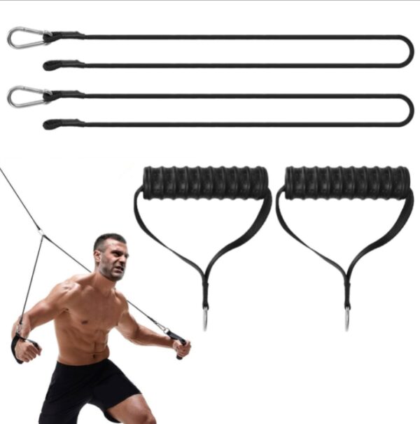 Cable Machine Attachments Fitness Machine Accessories for Home Gym LAT Pull Down Arm Strength Workout Weight Lifting Training - Image 27
