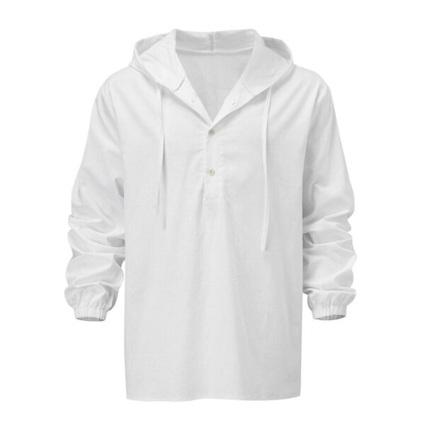 Men Cotton Linen Long Sleeve - Image 11
