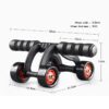 Abdominal Wheels Abdominal Muscles Training Roller Ab Wheel with Mat Bodybuilding Fitness Gym Equipment Core Exercise At Home - Image 2