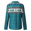 Women’s Long-Sleeved V-Neck Zipper Pullover - Image 2