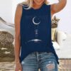 Skeleton Travel Around Space Tank Top - Image 4