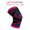 WorthWhile 1PC Sports Kneepad Men Pressurized Elastic Knee Pads - Image 7