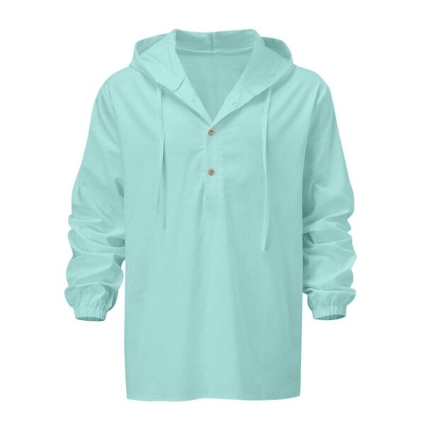Men Cotton Linen Long Sleeve - Image 4